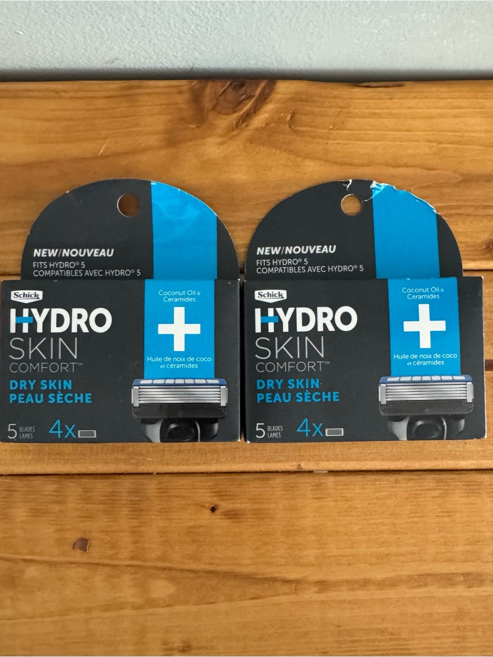 Schick Hydro Skin Comfort Replacement Blades for Dry Skin - Blue/Black